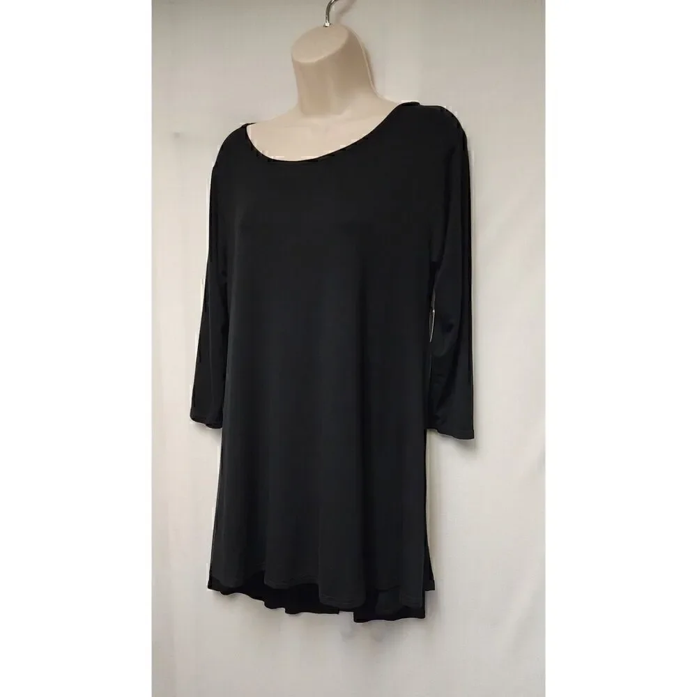 Mari Clare Scoop Neckline Tunic 3/4 SleevevBlouse Size Large